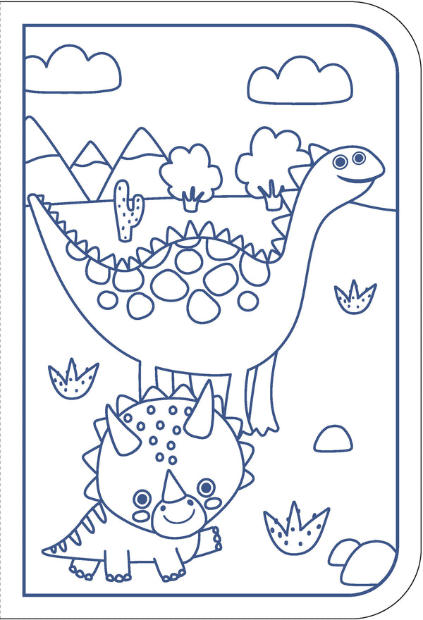 Markerific Jr. - Colour Me Carry Case - Dancing Dinosaurs