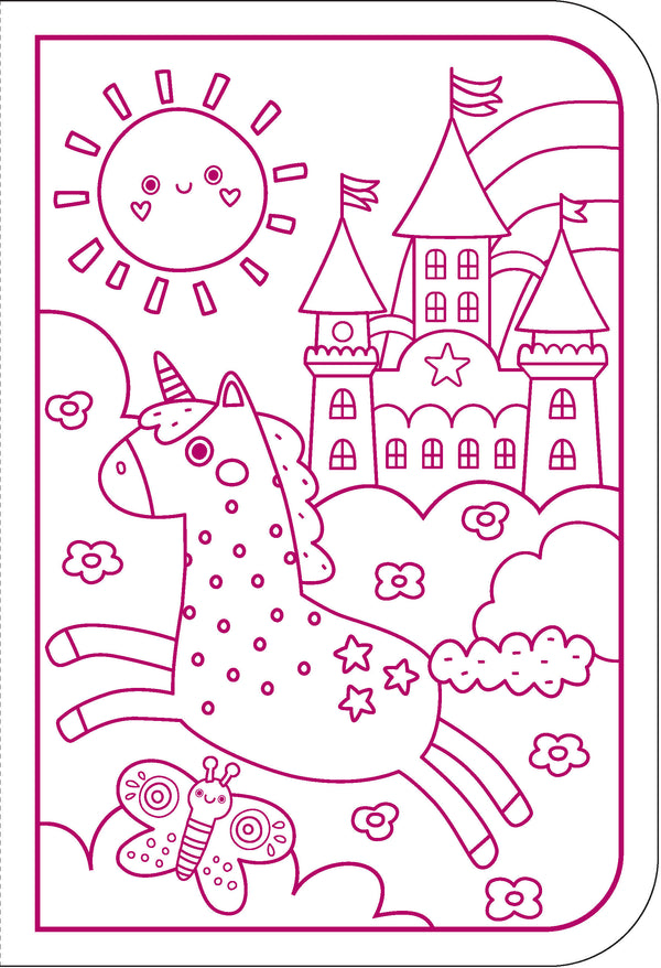 Markerific Jr. - Colour Me Carry Case - Upbeat Unicorns