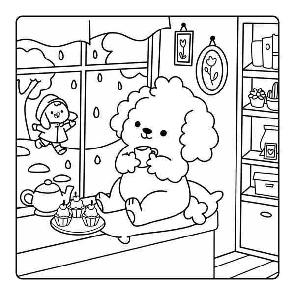 Happy Days - Little Cuties Cosy Colouring