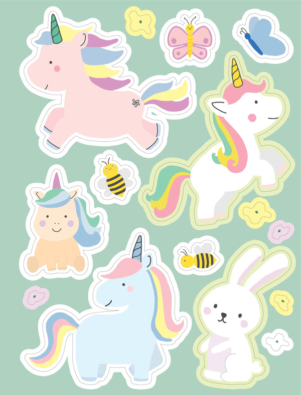 Giant Stickers for Tiny Tots - Unicorn World