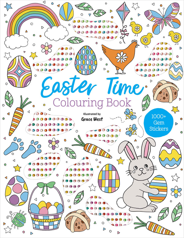 Gem Sticker Colouring Book - Easter