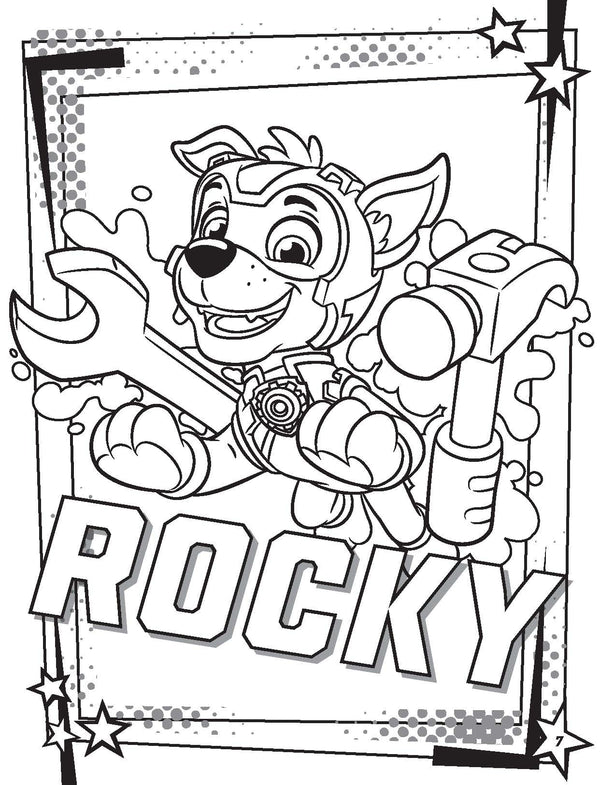 PAW Patrol - Mighty Pups Deluxe Colouring Book