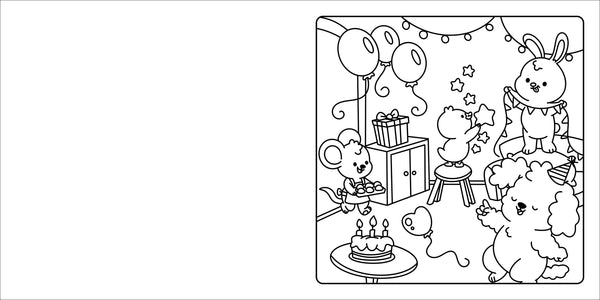 Happy Days - Deluxe Cosy Colouring Folder - Cool Cuties