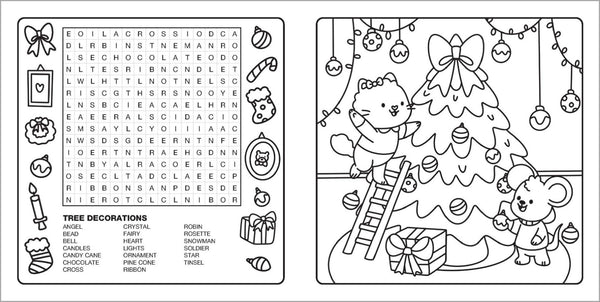 Happy Days - Bright Cuties Cosy Colouring & Word Search Book