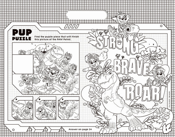 PAW Patrol The Dino Movie - Giant Activity Pad