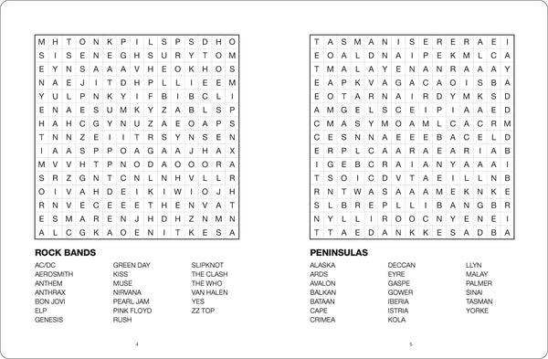 Large Print Puzzle Book - Word Search - Orange