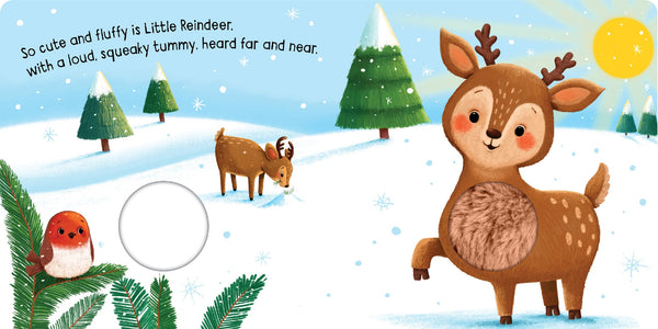 Squeaky Plush Board Book - Squeaky Little Reindeer