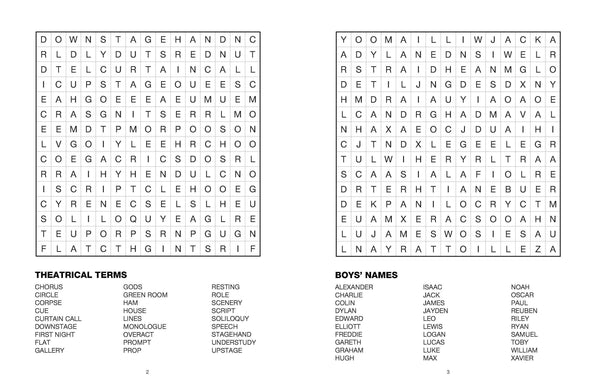 Large Print Puzzle - Word Search