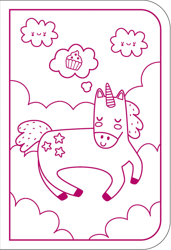 Markerific Jr. - Colour Me Carry Case - Upbeat Unicorns