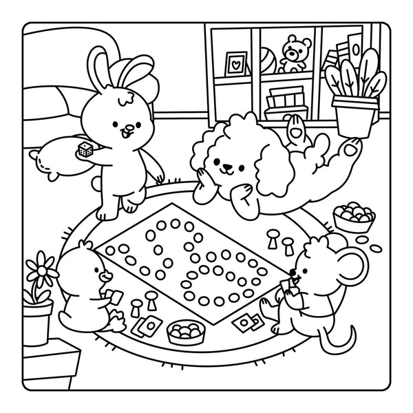 Happy Days - Little Cuties Cosy Colouring