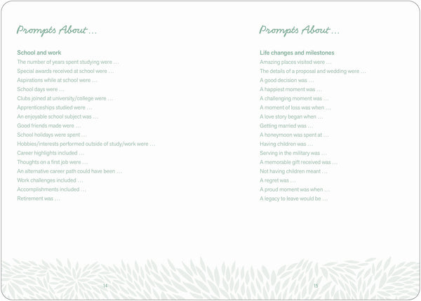 My Family Tree - A Keepsake Guided Journal