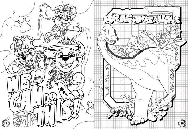 PAW Patrol The Dino Movie - 32pp Colouring Book