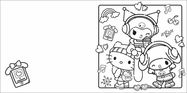 Hello Kitty and Friends - Hello, K-Pop! Cosy Colouring Book