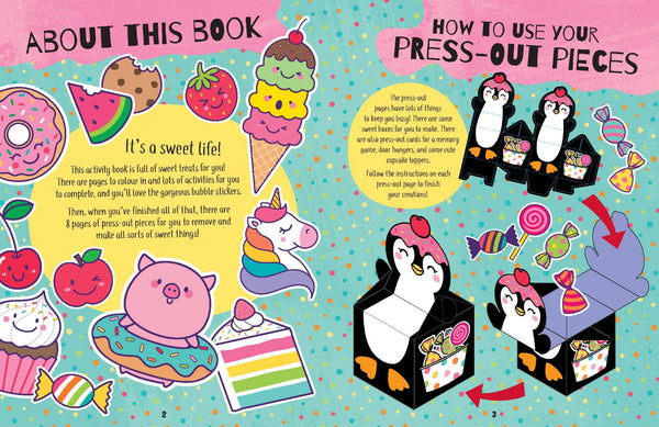 Make This! Bubble Sticker Book - Sweets for Me