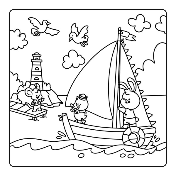 Happy Days - Little Cuties Cosy Colouring