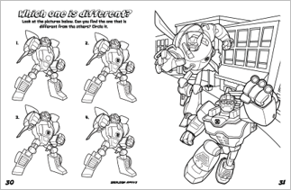 Transformers Rescue Bots Bumper Colouring Book