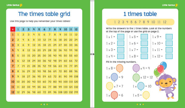 Little Genius Magnetic Folder - Times Table