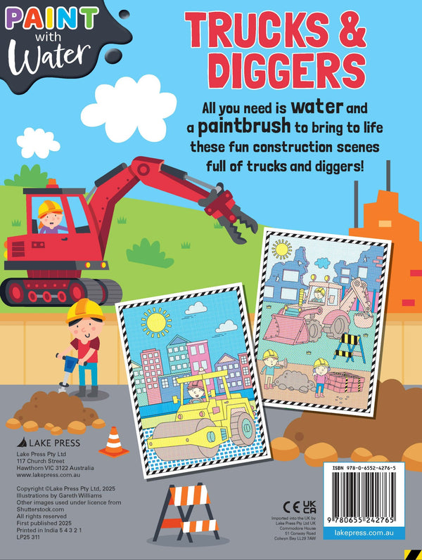 Paint with Water - Trucks & Diggers Vol. 2