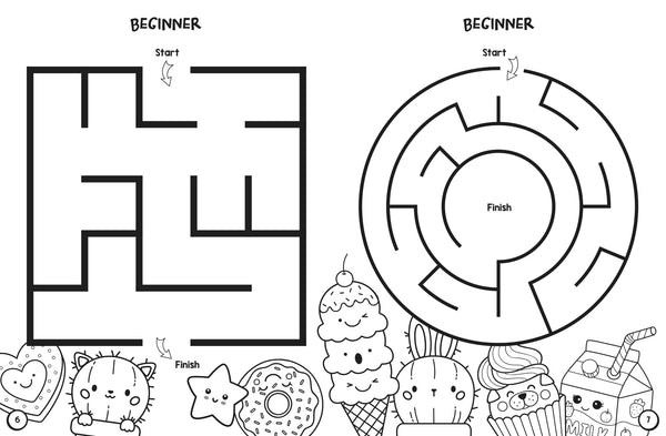 Colouring and Mazes - Kawaii