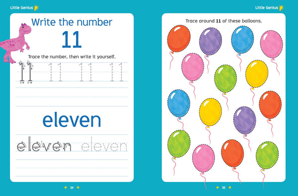 Little Genius Write and Wipe Bind Up - Numbers