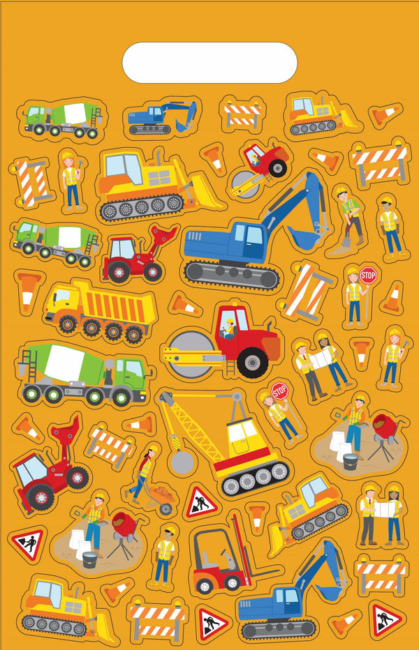 Deluxe Colouring Pad - Construction (A4)