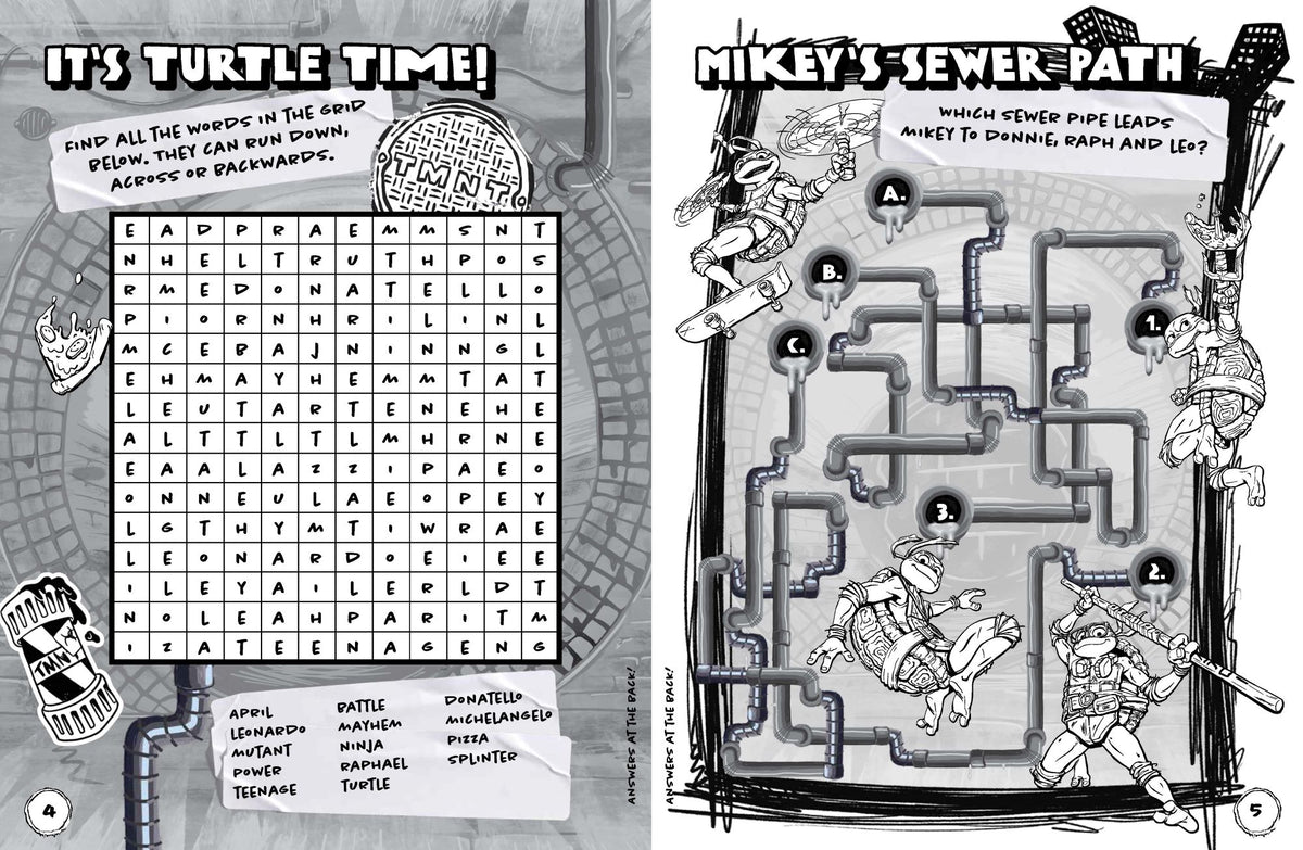 TMNT Mutant Mayhem - Mega Colouring Book – Lake Press