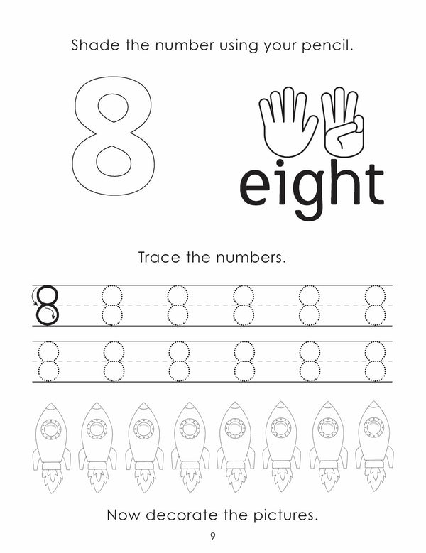 Little Genius Vol. 2 - Pencil Skills Activity Pad - Numbers