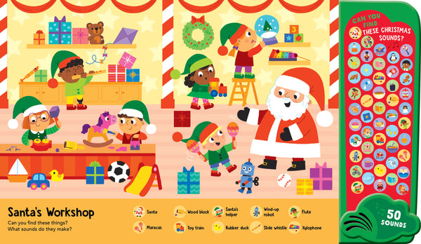 Look & Find - 50-Button Mega Sound Book - Christmas