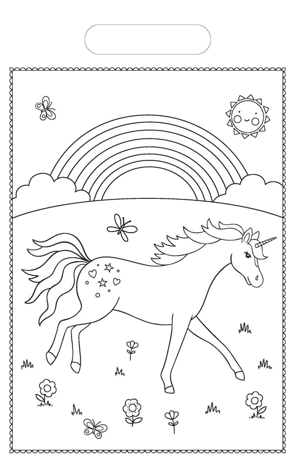 Deluxe Colouring Pad - Unicorn Magic & Friends (A4)