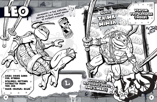 TMNT Mutant Mayhem - Mega Colouring Book
