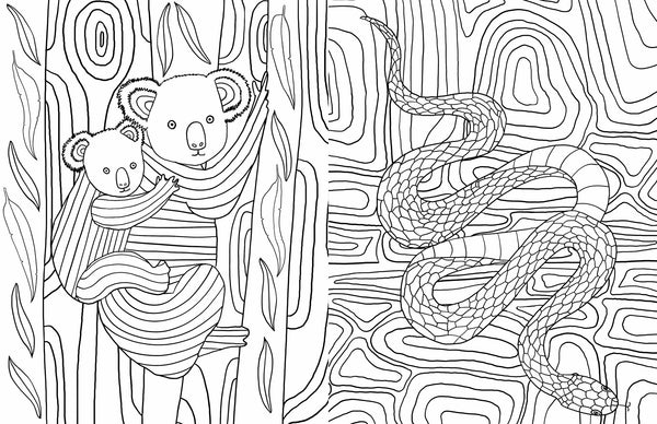 Gem Sticker Colouring Book - Australian Animals