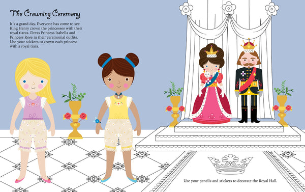 Sticker Dress-Up Book - Princesses