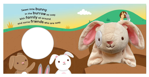 Hand Puppet Book - Cuddle Time Bunny