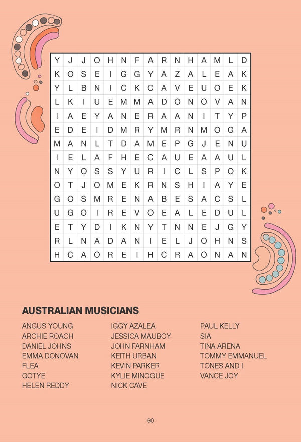 Aboriginal Art Puzzle Book - Word Search