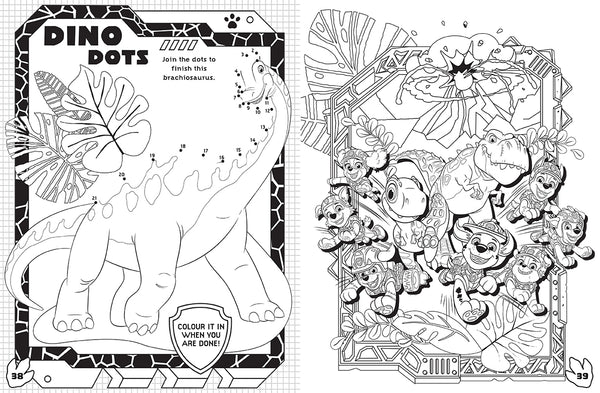 PAW Patrol The Dino Movie - Mega Colouring Book
