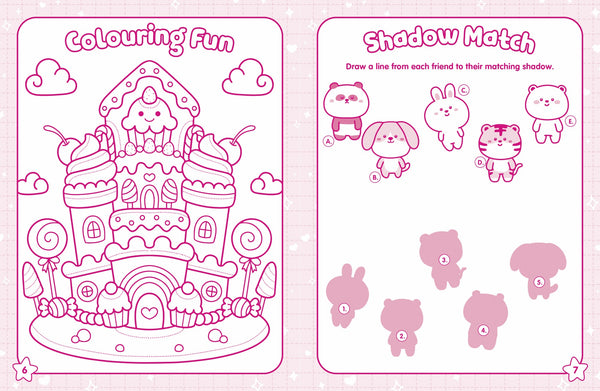 Metallic Bubble Sticker Activity Book - Kawaii