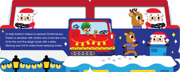 Mini Me - Shaped Board Book - Santa's Sleigh Ride