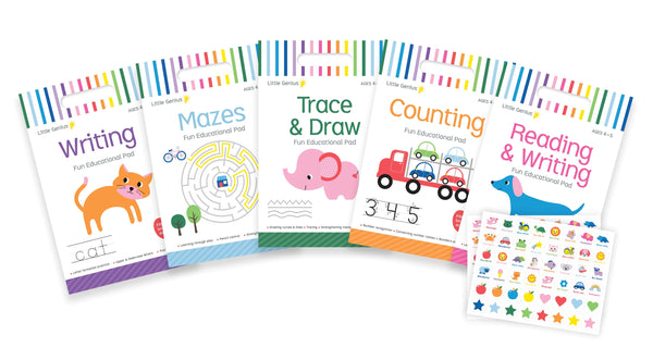 Little Genius Vol. 2 - 5-Pack of Activity Pads - Age 4-5