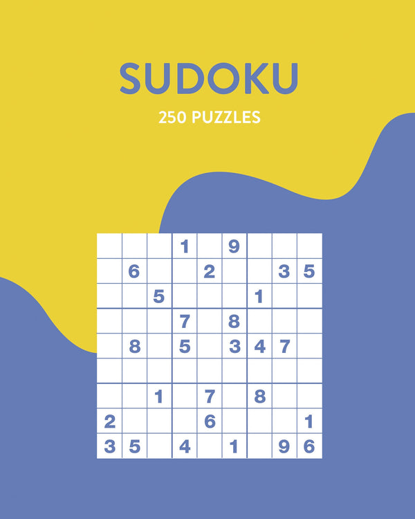 250 Puzzles - Sudoku - Yellow & Blue