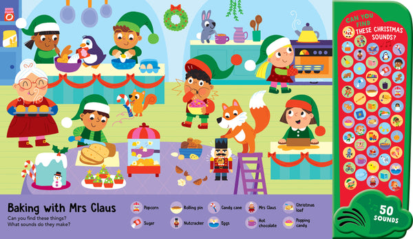 Look & Find - 50-Button Mega Sound Book - Christmas