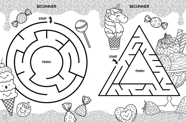 Colouring and Mazes - Sweetie Pie