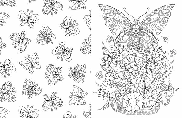 Gem Sticker Colouring Book - Butterflies