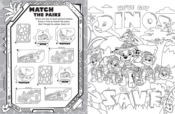 PAW Patrol The Dino Movie - Mega Colouring Book