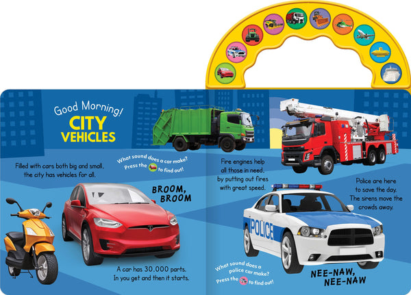 10-Button Carry Along Sound Book - Good Morning! Things That Go