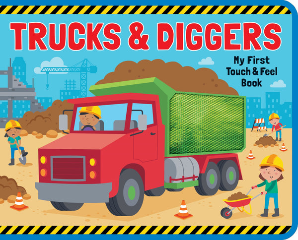 Foam Touch & Feel Book - Trucks & Diggers