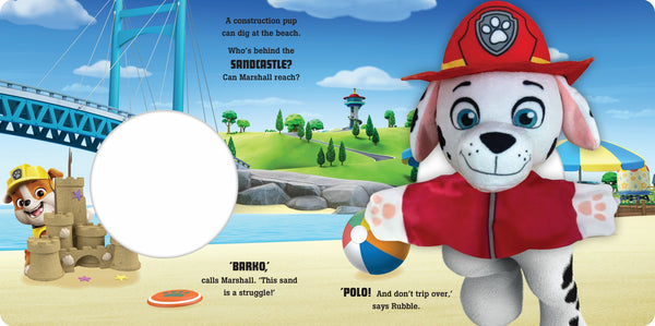 PAW Patrol - Hand Puppet Book - Marshall - Pups Play Hide-and-Seek