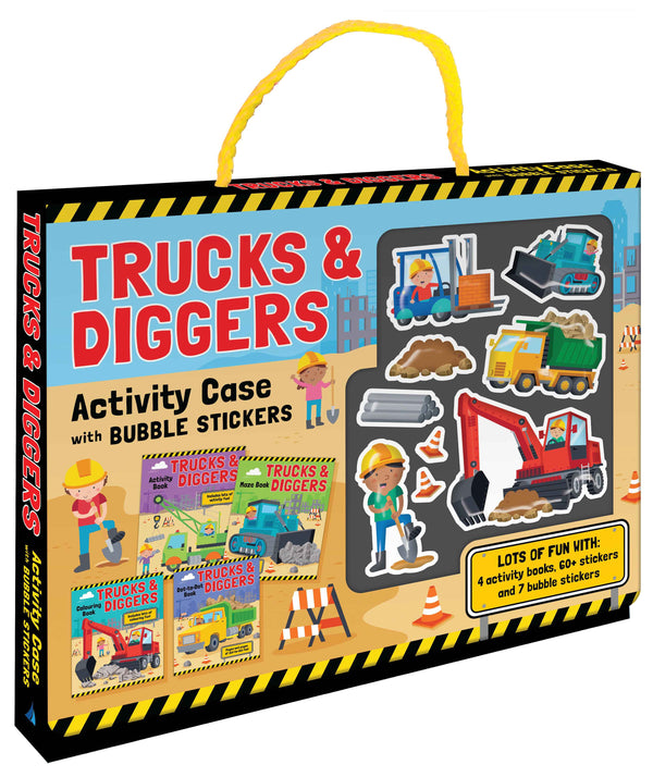 Bubble Sticker Activity Case - Trucks & Diggers