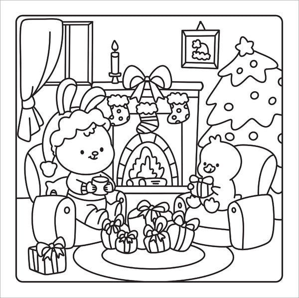 Happy Days - Christmas Cuties Cosy Colouring