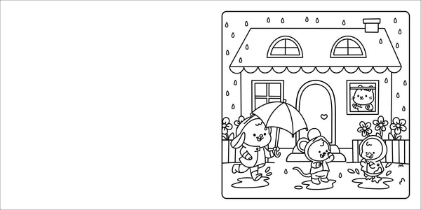 Happy Days - Deluxe Cosy Colouring Folder - Cool Cuties