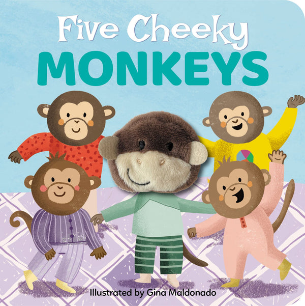 Finger Puppet Book - Five Cheeky Monkeys (large format)
